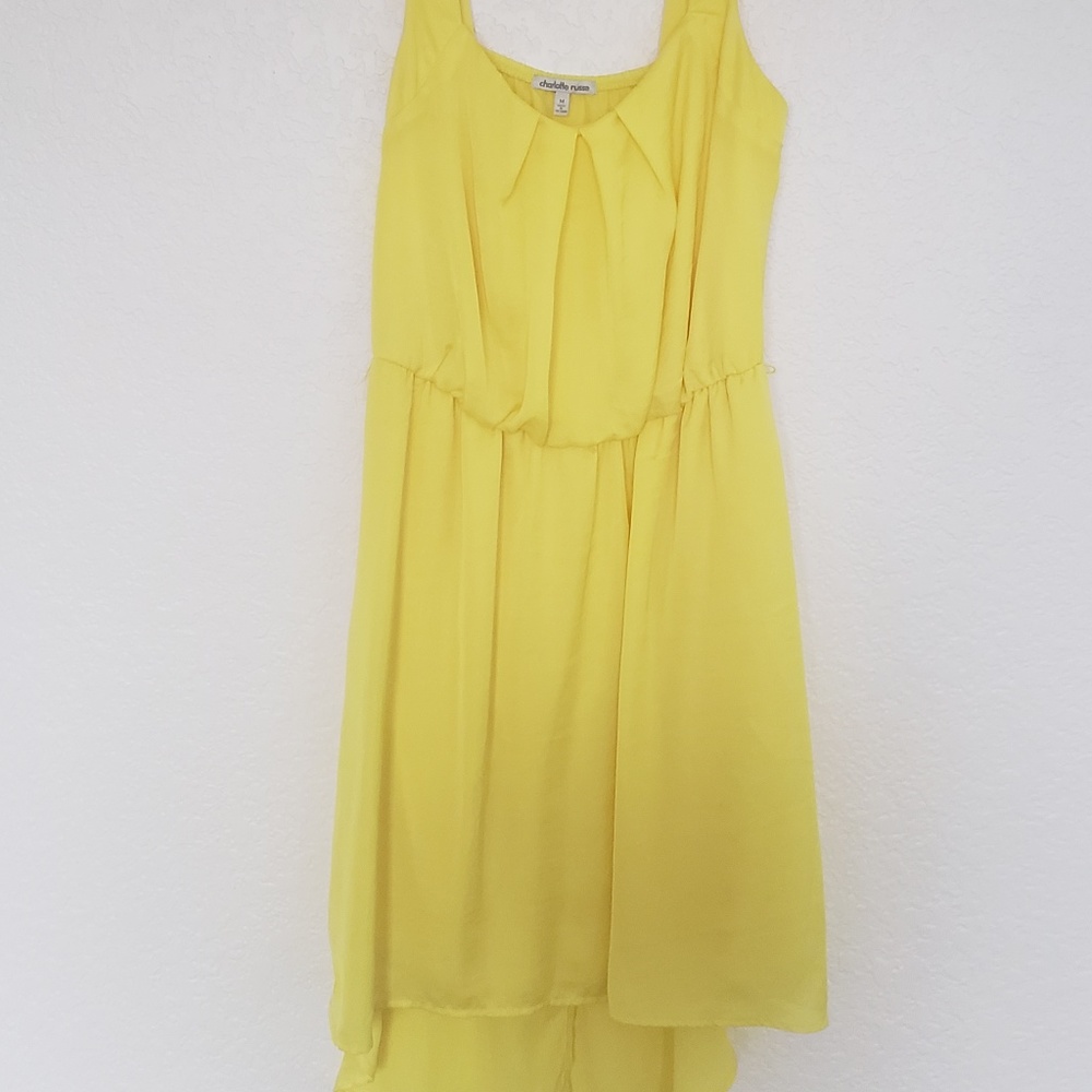 Charlotte Russe Yellow High Low Dress